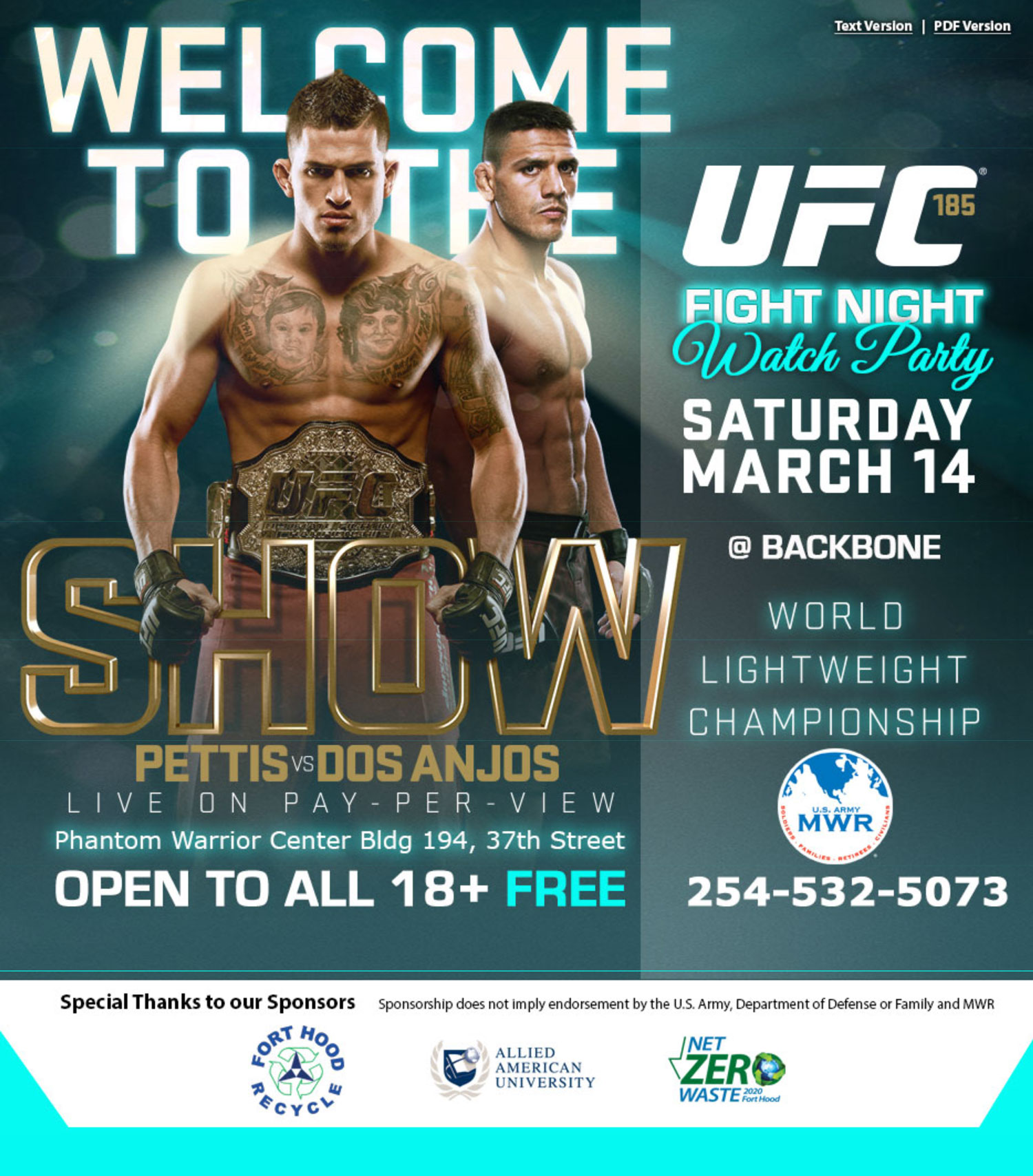 UFC185FightNightWatchParty-3-14-15